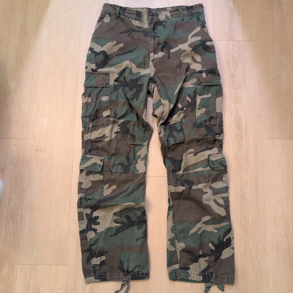 US Military Woodland Cargo Men's Large Pants Utility Tactical  1227-0429-KP-0704